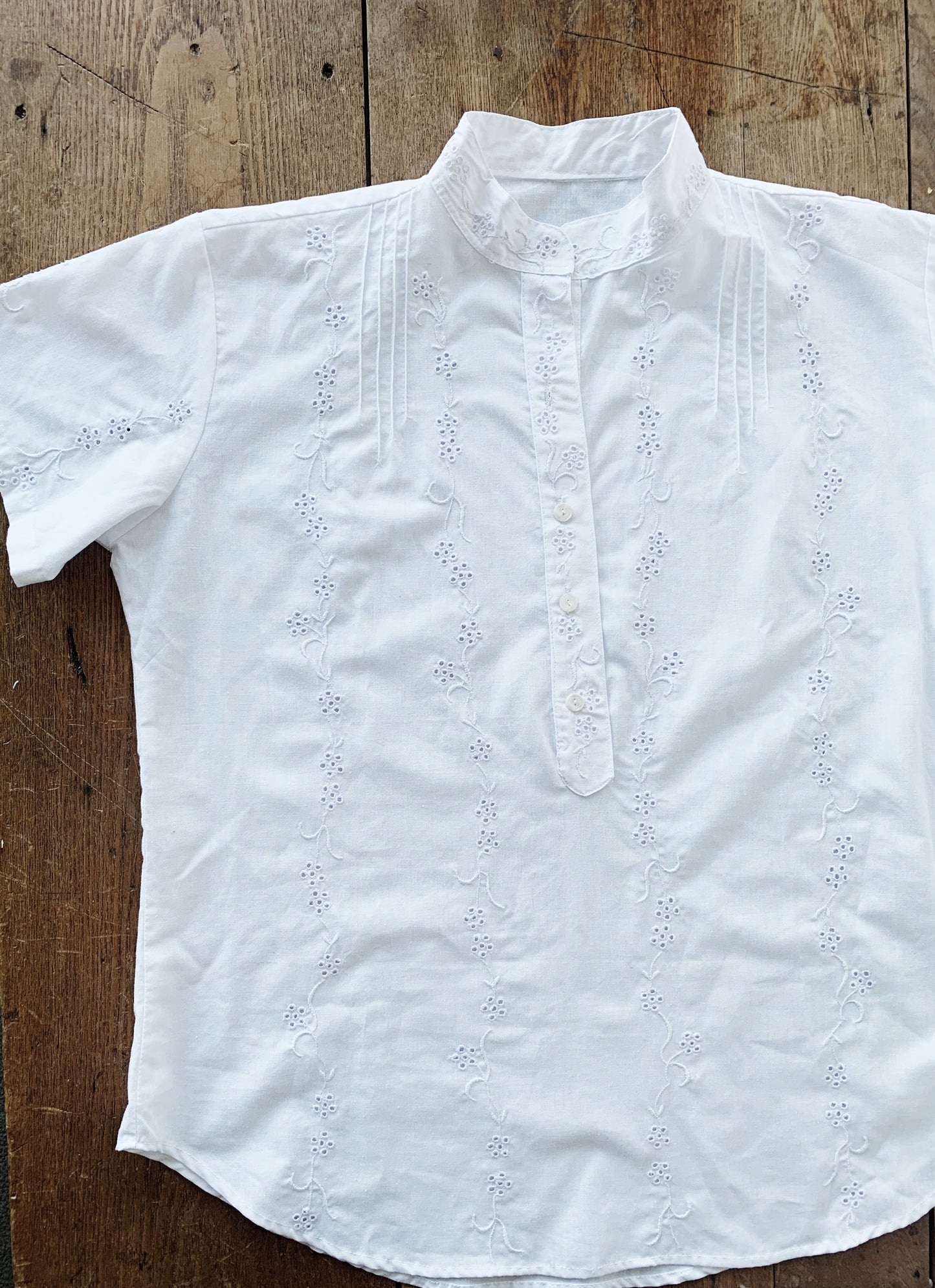 Vintage Cotton Eyelet Top