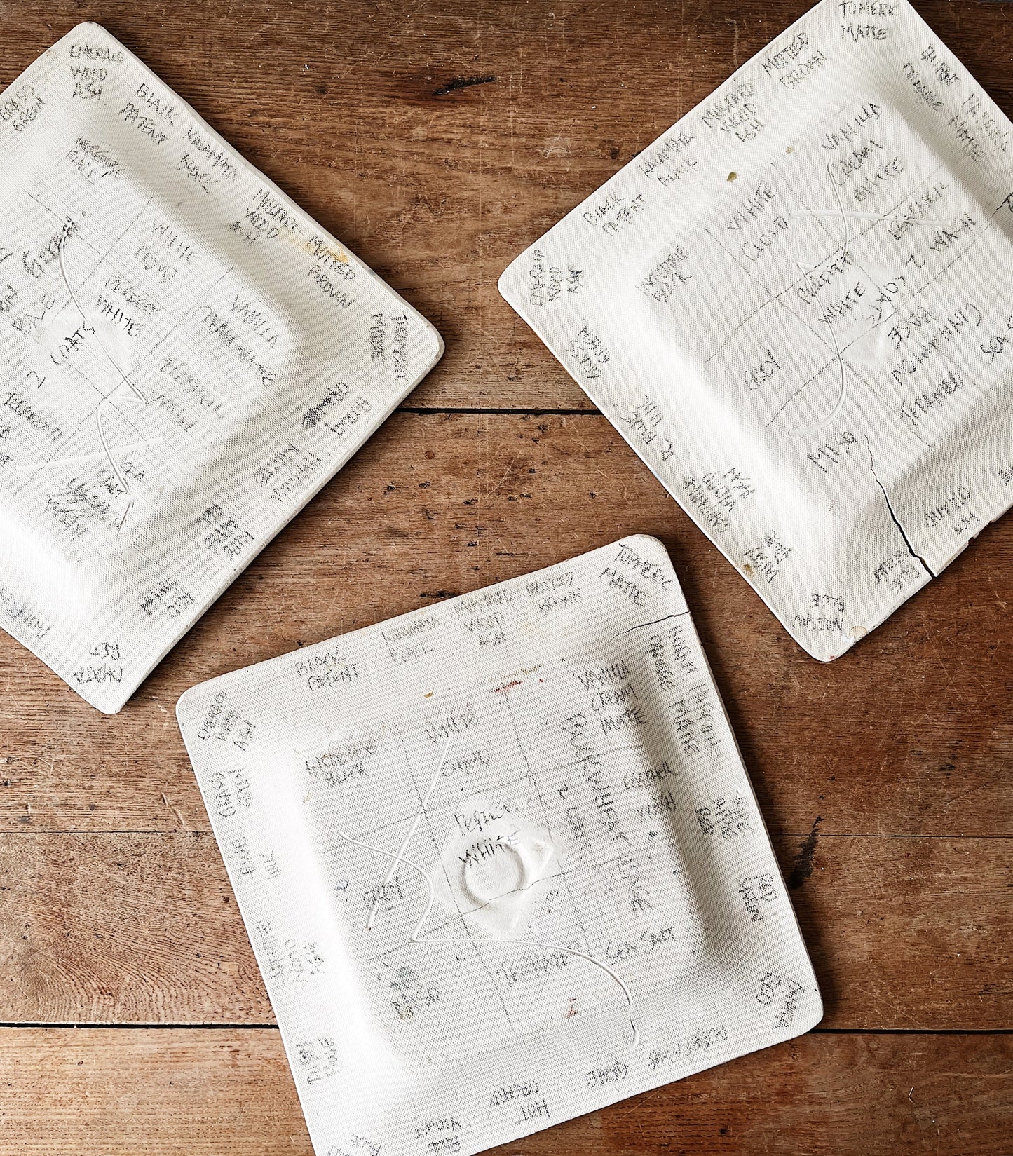 Handmade Glaze Test Plates