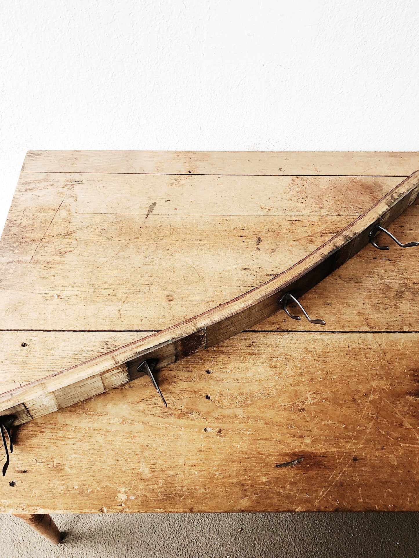 Vintage Barrel Stave Coat Rack