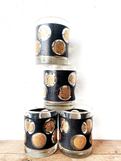 Vintage Low Ball Cocktail Glasses