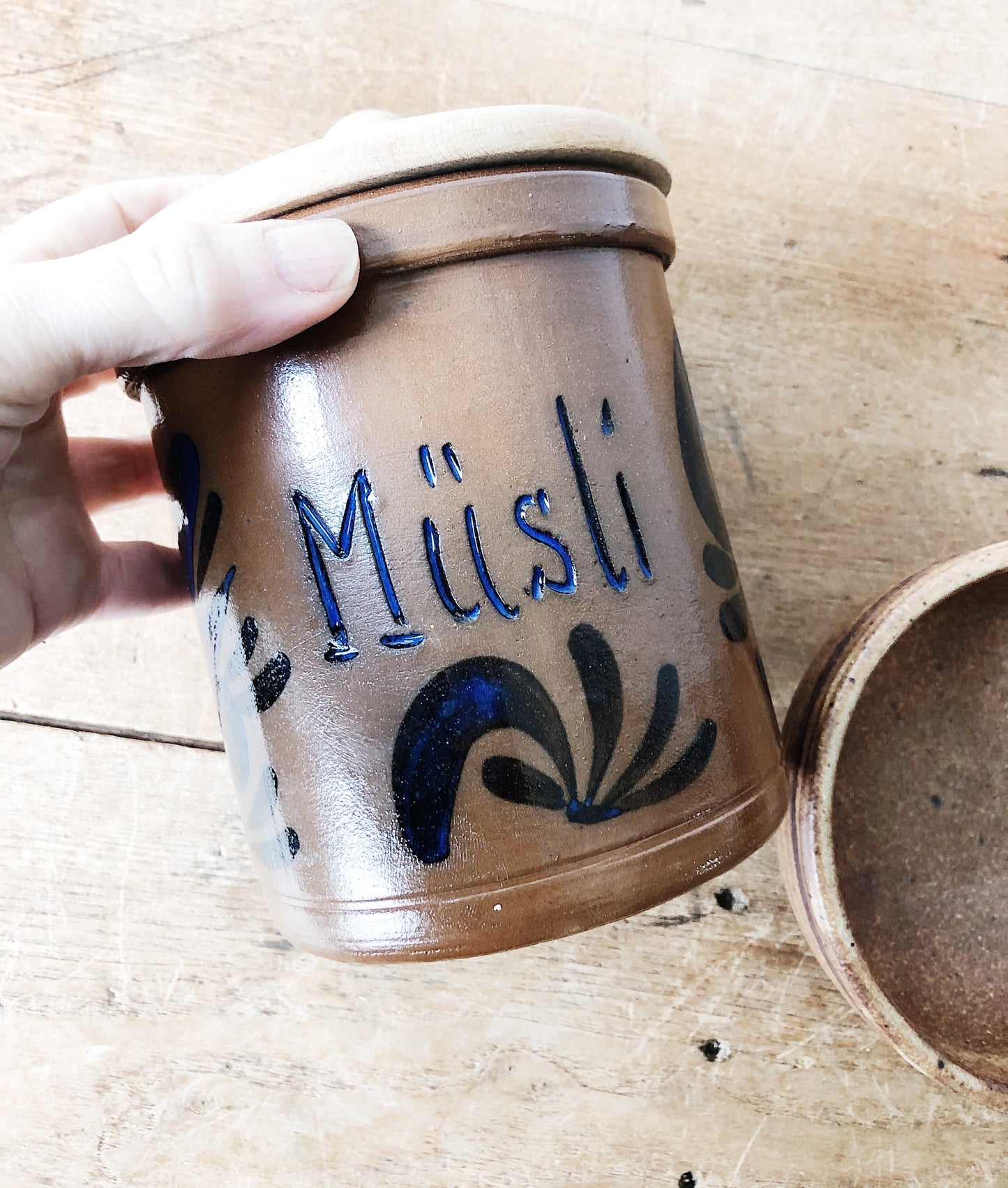 Vintage Stoneware Canister