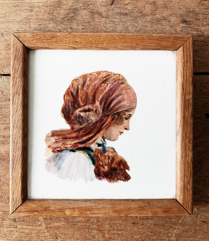 Vintage Hand Painted Tile