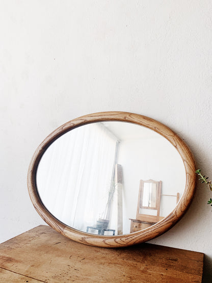 Large Vintage Oval Mirror