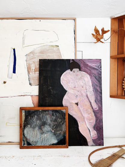 Vintage Abstract Oil Painting