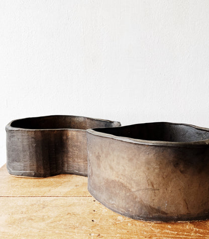 Handmade Raku Planter