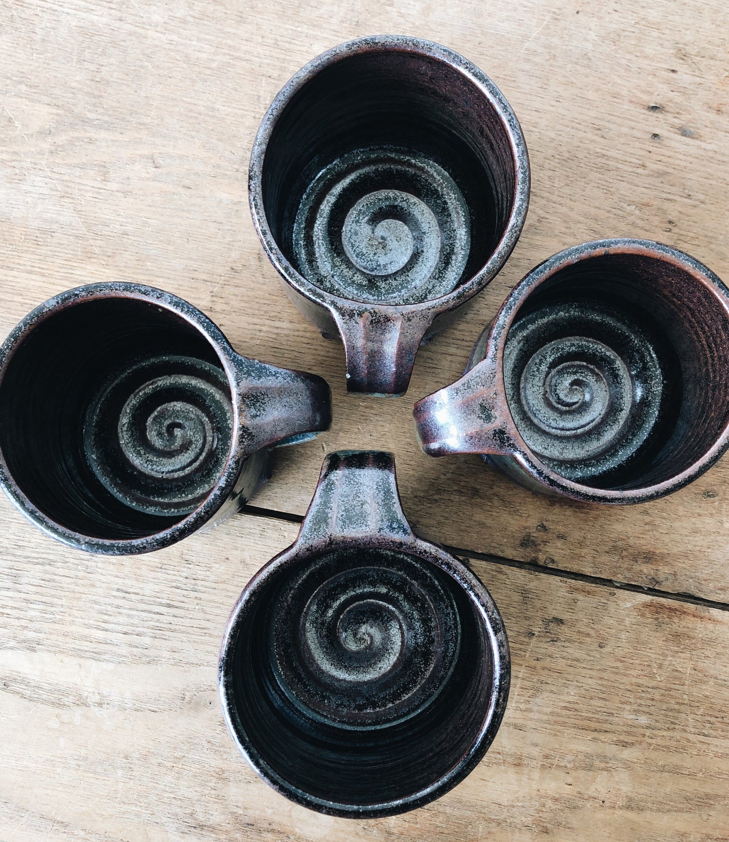 Vintage Studio Pottery Mug Set