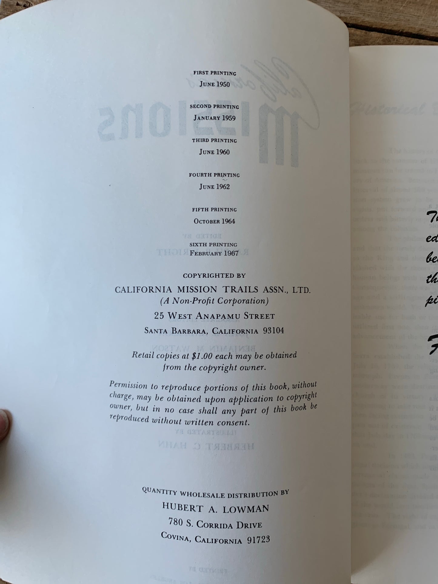 1960’s California Missions Soft Cover