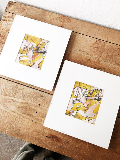 Original Watercolor Abstract Painting