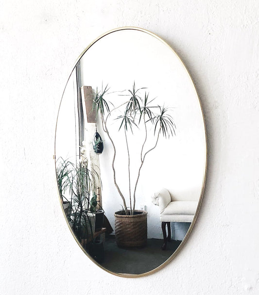 Minimal Brass Mirror
