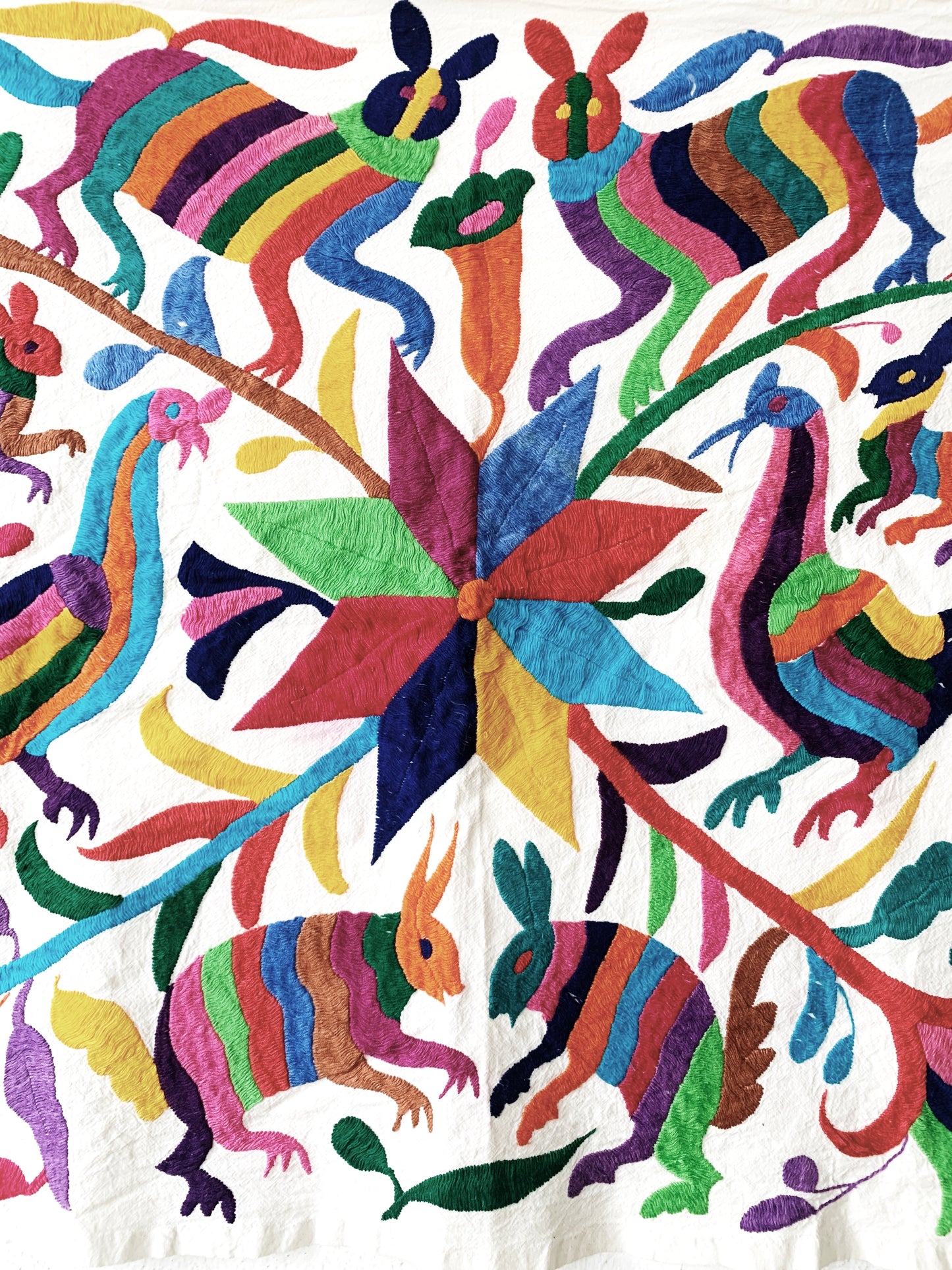 Vintage Hand Embroidered Textile