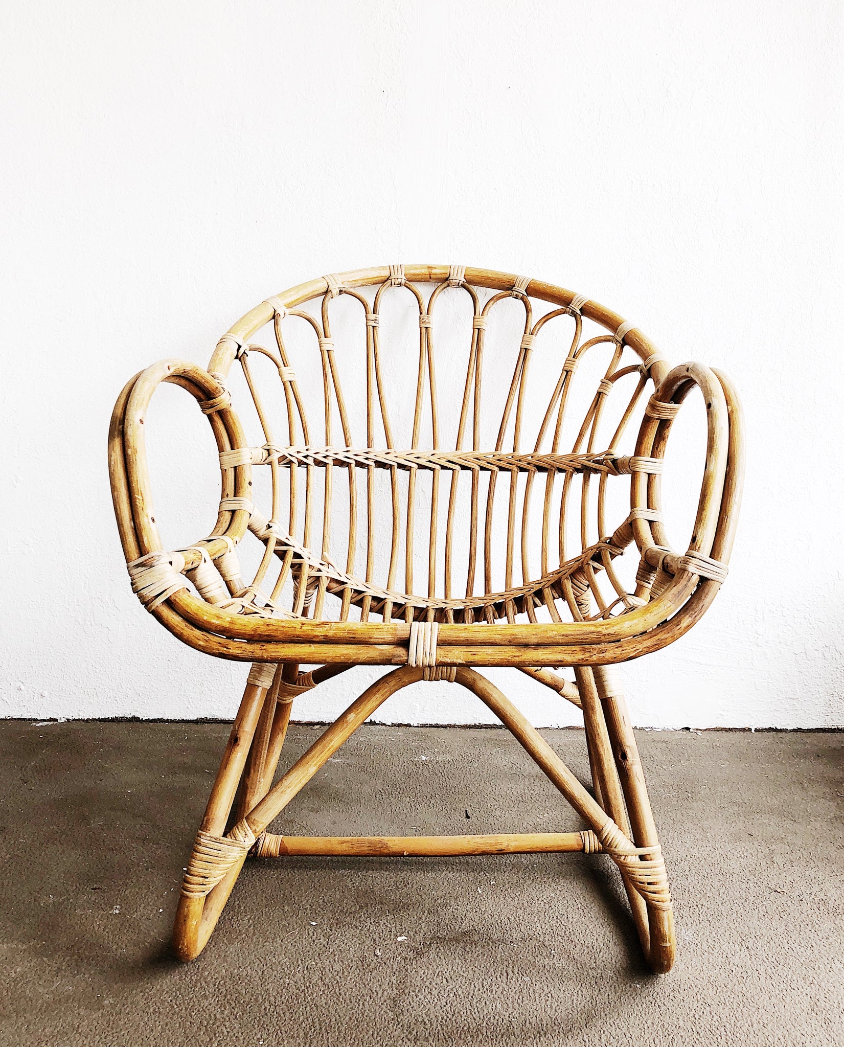 Vintage Franco Albini Rattan Chair