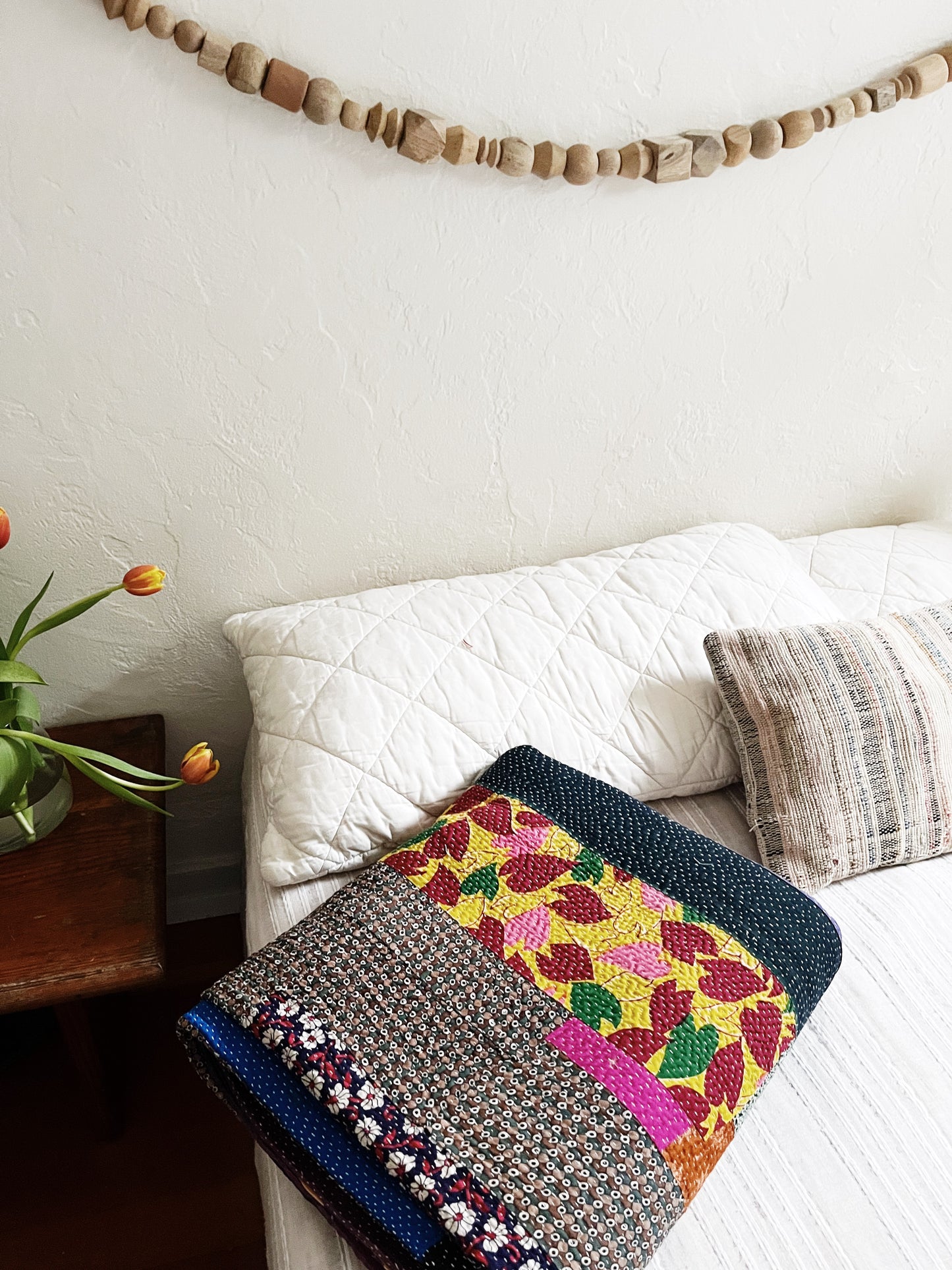 Handmade Cotton Kantha Quilt