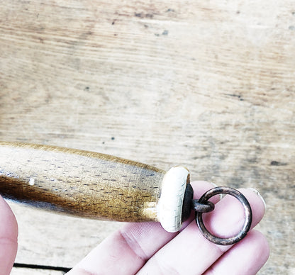 Vintage Descoware Enamel Cast Iron Sauce Pot