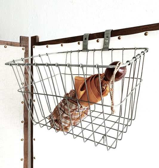 Vintage Metal Wald Bicycle Basket