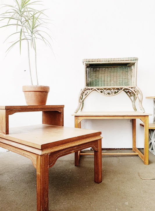 Vintage Wood or Wicker Table