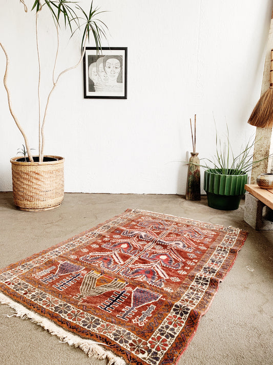 Vintage Wool Prayer Rug