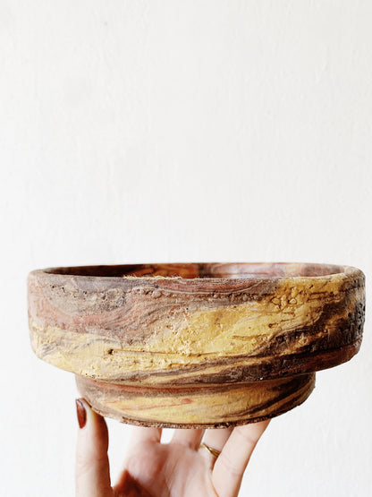 Vintage Swirl Pottery Dish