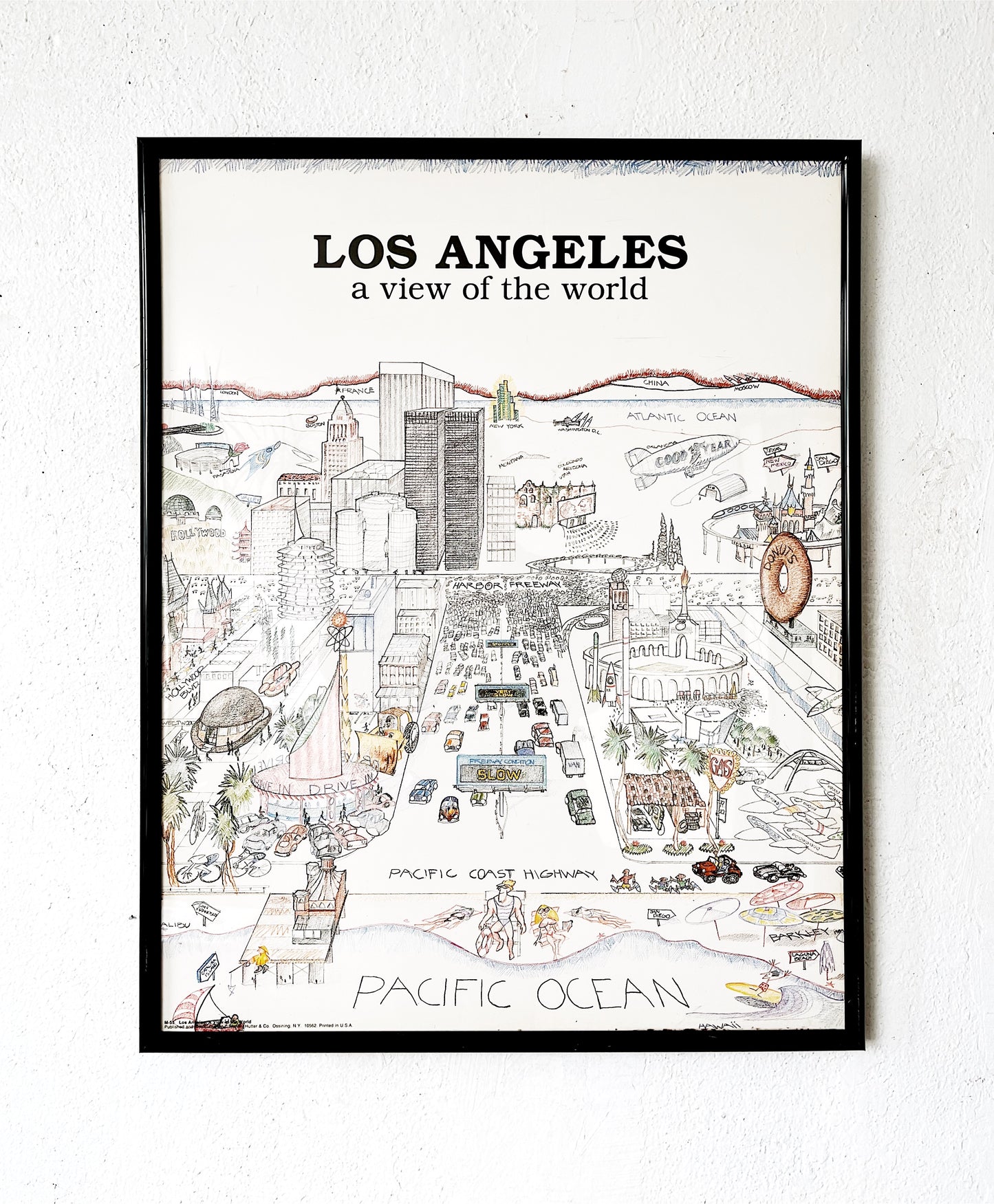 Vintage 1970s Los Angeles Poster