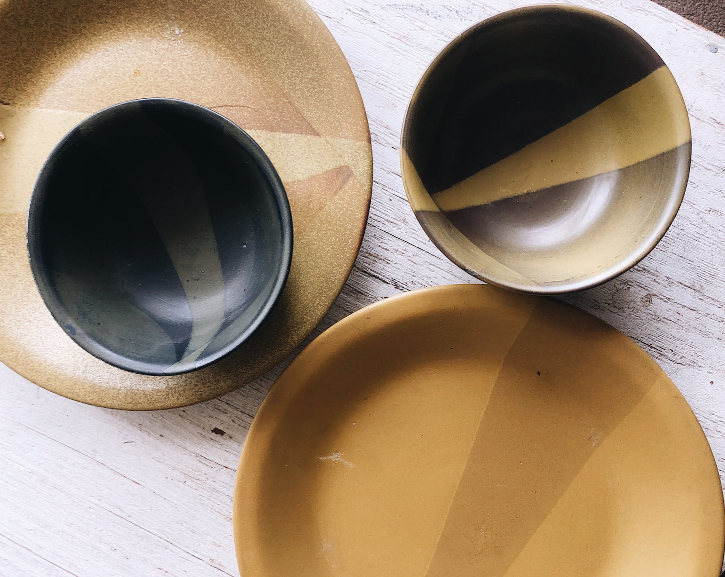 Vintage Tai Tau Mid Century Stoneware Dinner Set