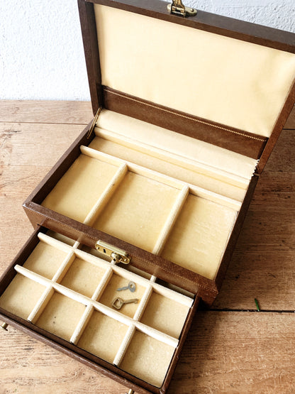 Vintage Jewelry Box with Keys