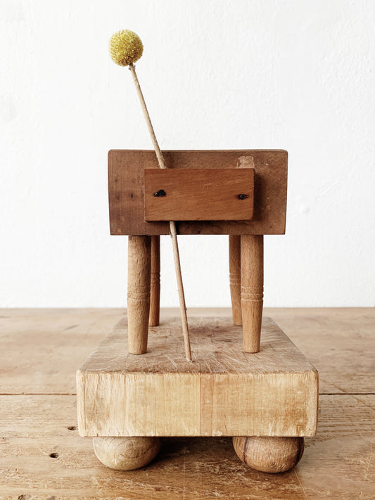 Mini Vintage Wood Butcher Block