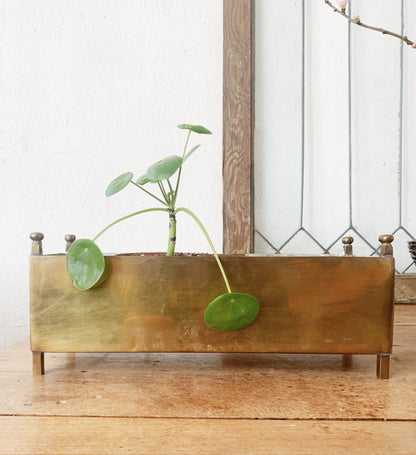 Mid Century Brass Planter