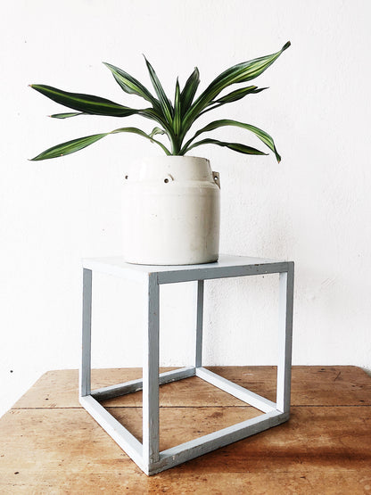 Vintage Open Square Plant Stand