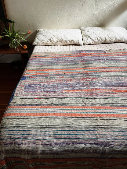 Handmade Cotton Kantha Quilt