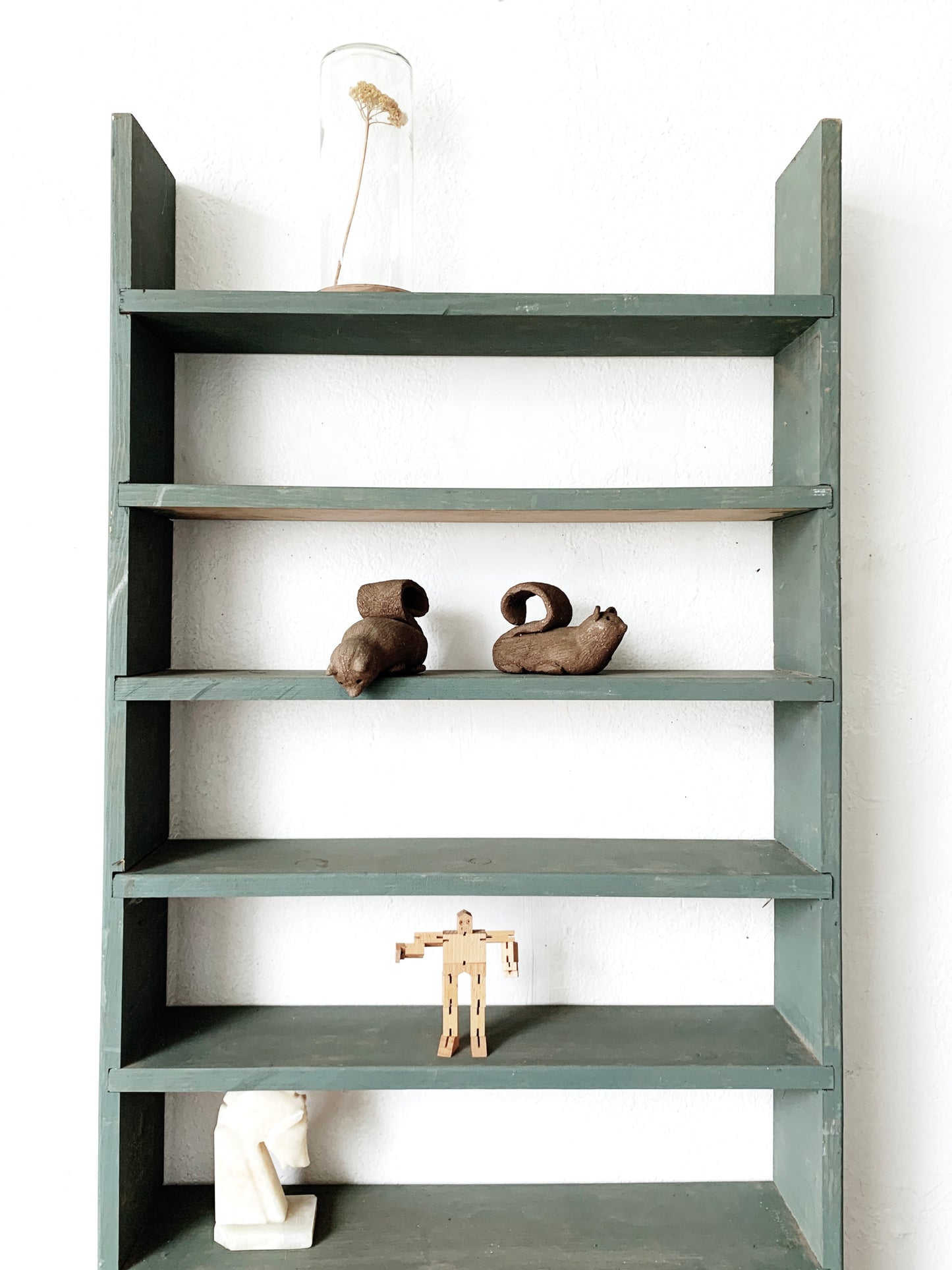 Vintage Handmade Skinny Wood Shelf