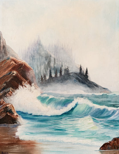 Vintage Seascape Painting