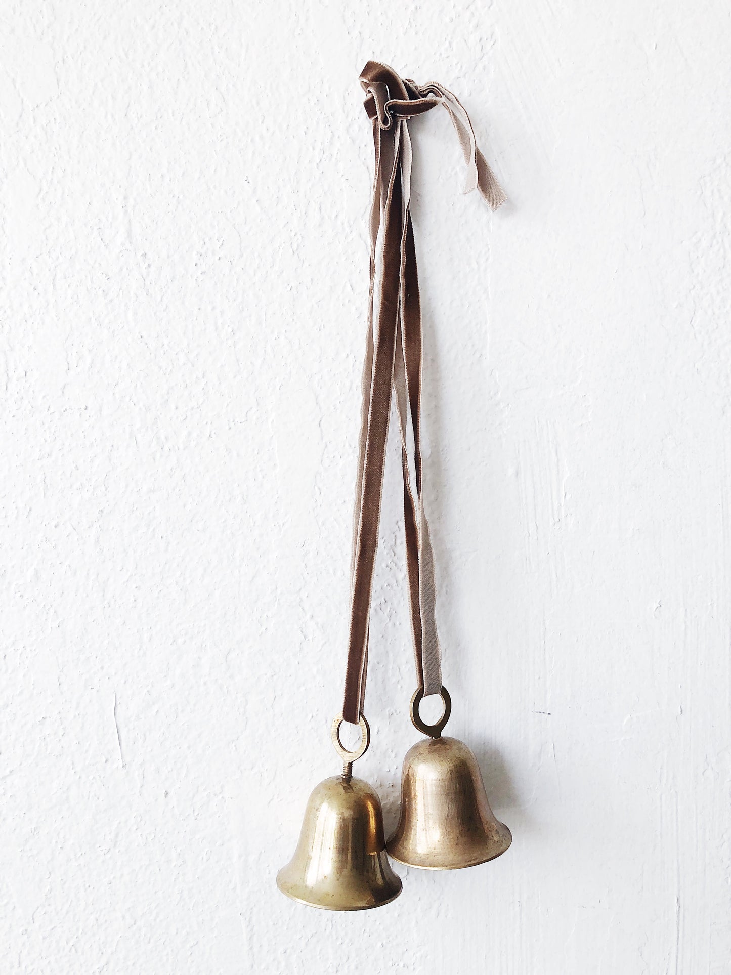 Vintage Brass Bell on Velvet