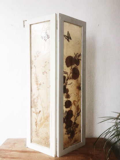 Vintage Pressed Floral Resin Shutter