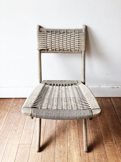 Vintage Folding Rope Chair