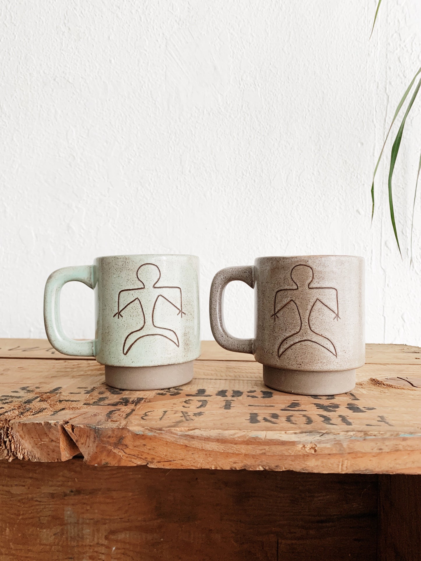 Kyoichi Yanagihara Handmade Pottery Mugs