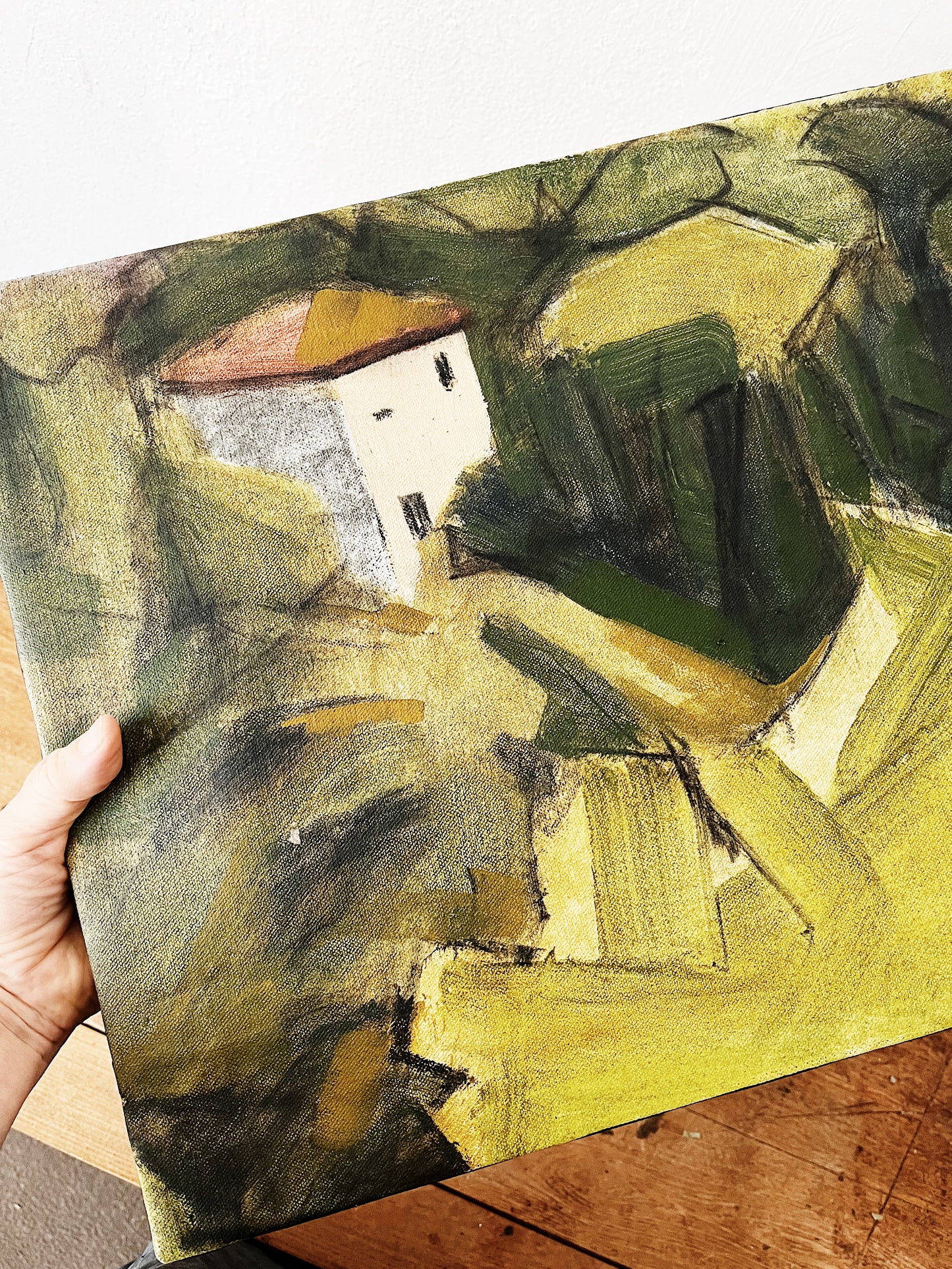 Cubist Style Landscape Painting