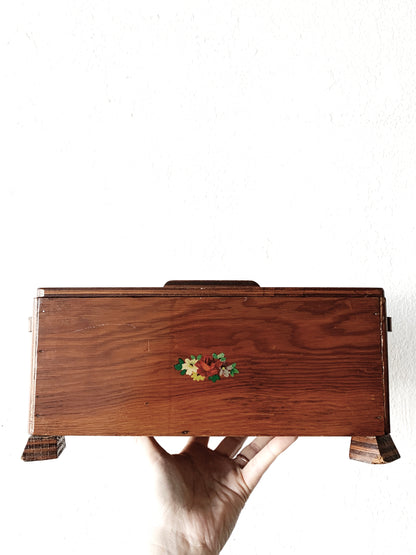 Vintage Wood Storage Box