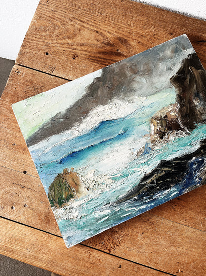 Vintage Seascape Painting