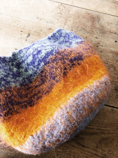 Handmade Felted Wool Bucket