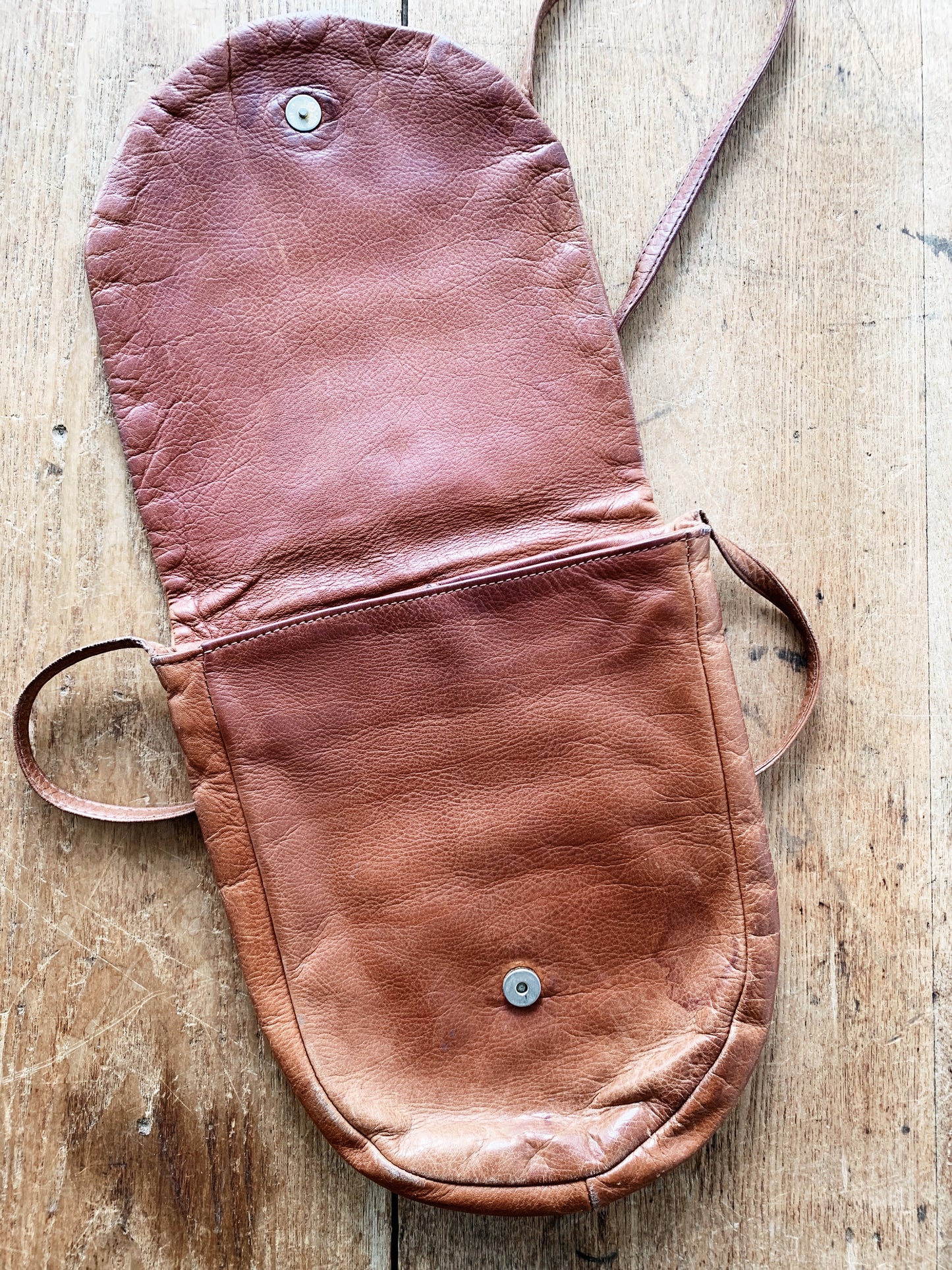 Vintage J. Duseu Leather Cross Body Purse