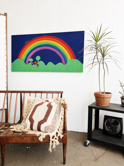 Vintage Finnish Quilted Fabric Art