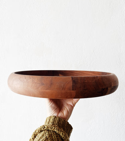 Shallow Teak Bowl and Servers