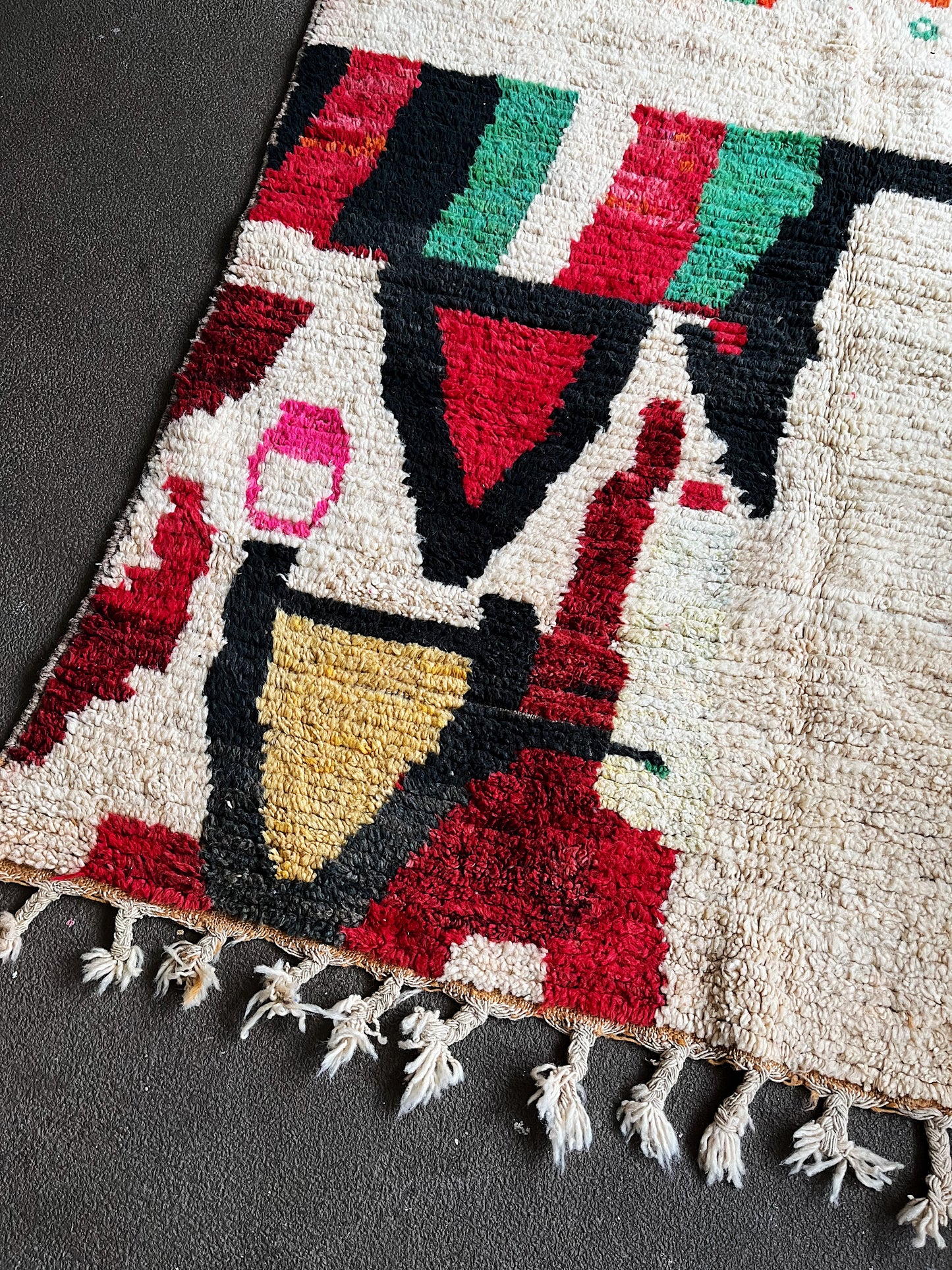 Large Vintage Moroccan Wool Rug