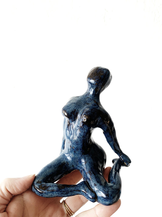 Hand Formed Glazed Clay Sculpture