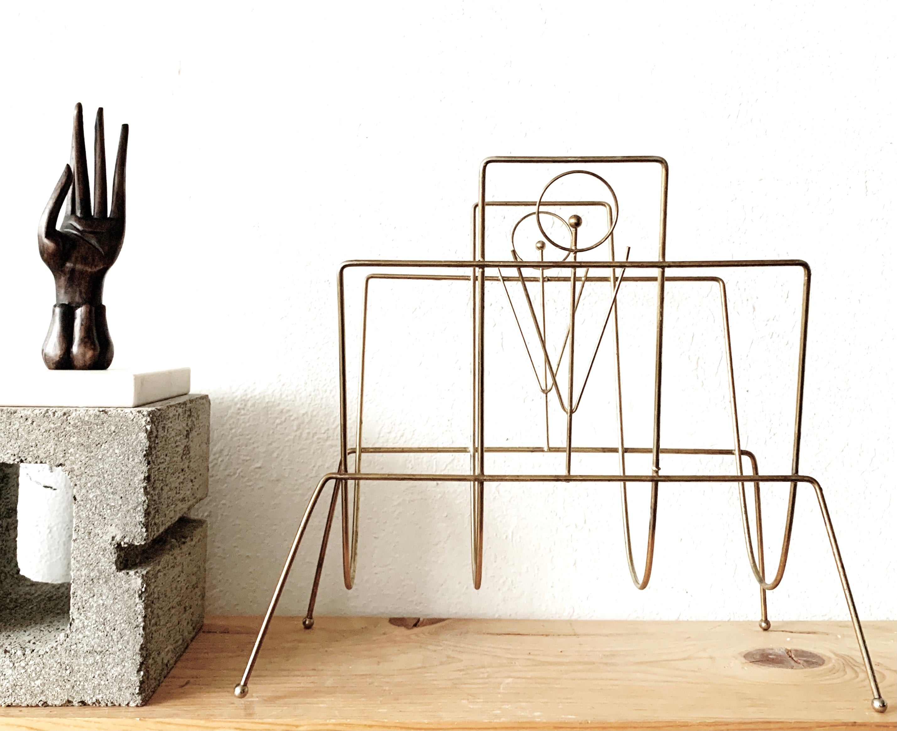 Mid Century Metal Rack