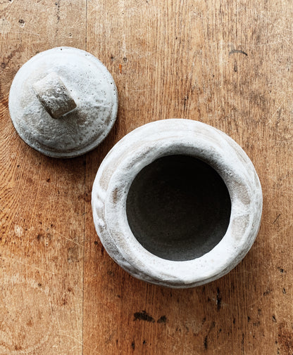 Handmade Vintage Lidded Pottery