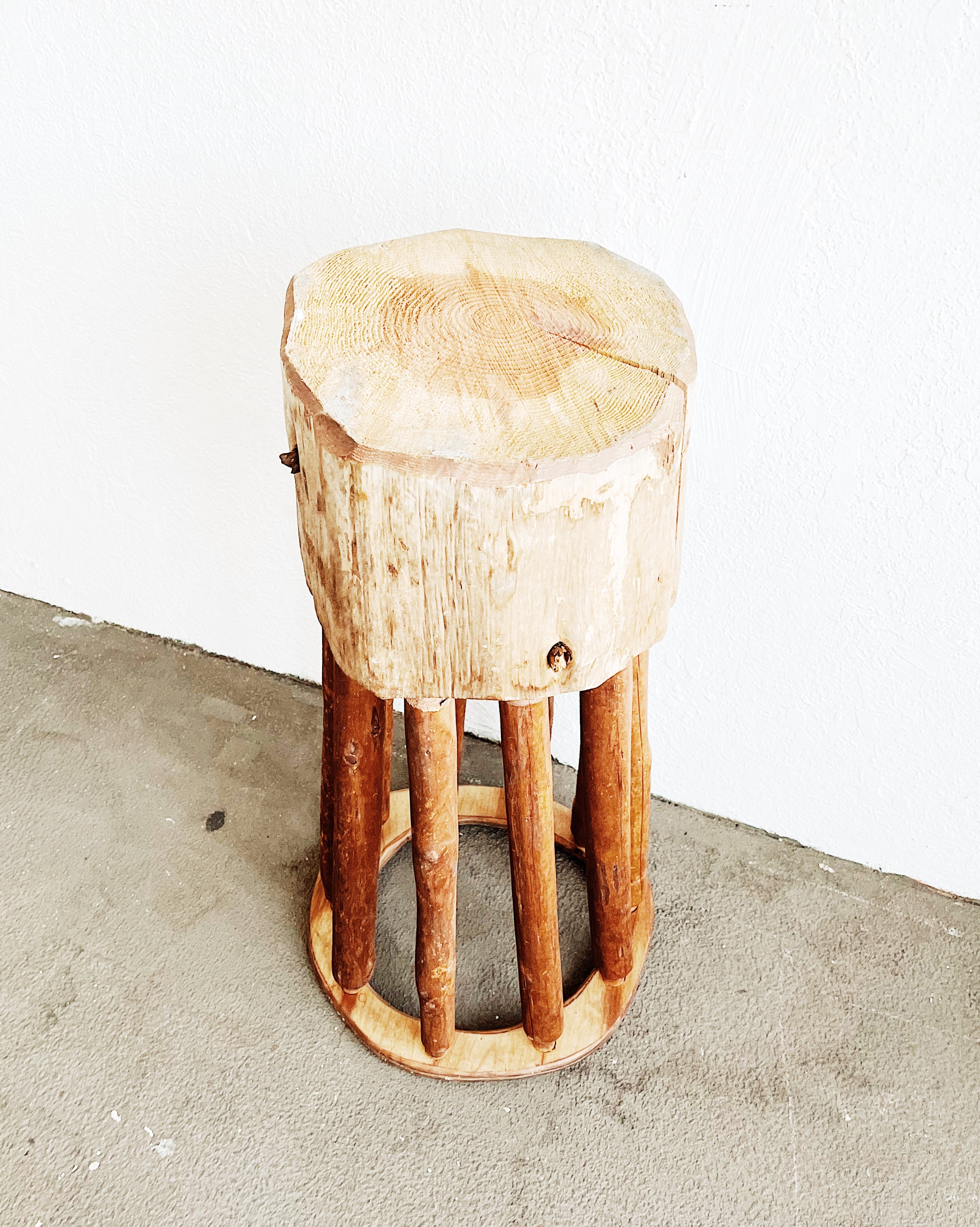 Handmade Wooden Stump Table - Thumbnail 2
