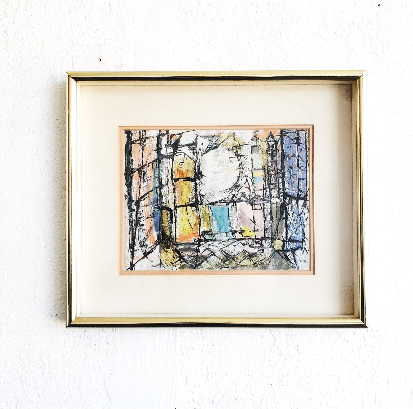 Vintage Original Abstract Painting