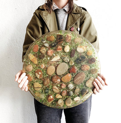 Large Resin Trivet / Art Piece