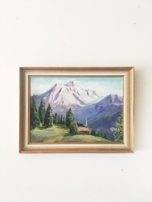 Vintage Oil Landscape Painting