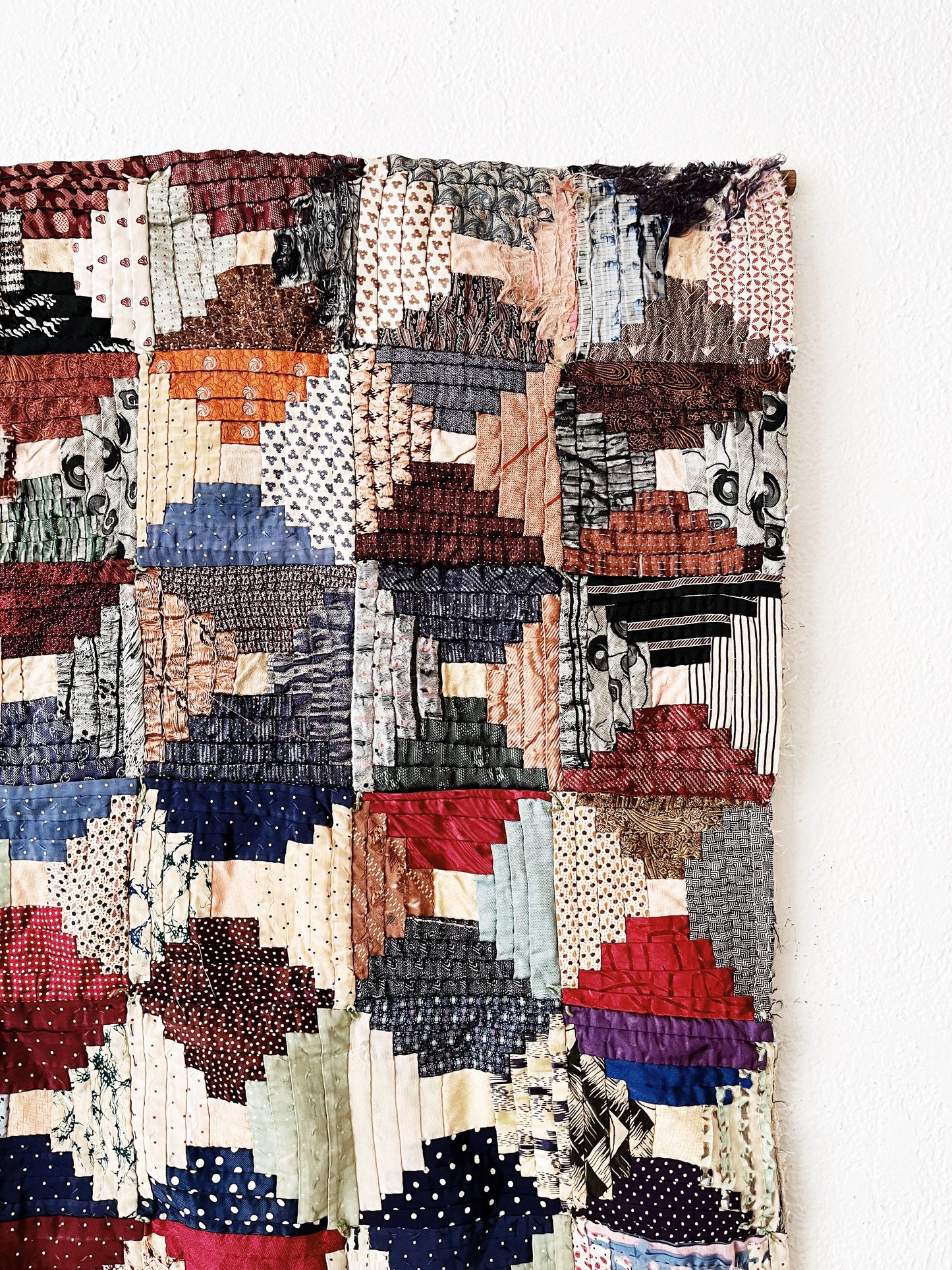 Antique Silk Quilt Hanging